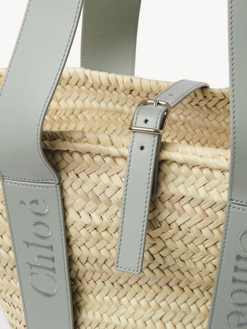 Chloe Sense Medium Basket Muleposer Grøn | CHE-SR13383