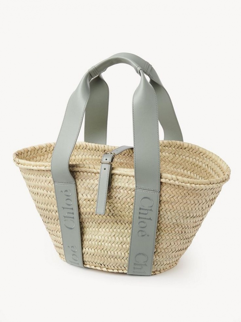 Chloe Sense Medium Basket Muleposer Grøn | CHE-SR13383