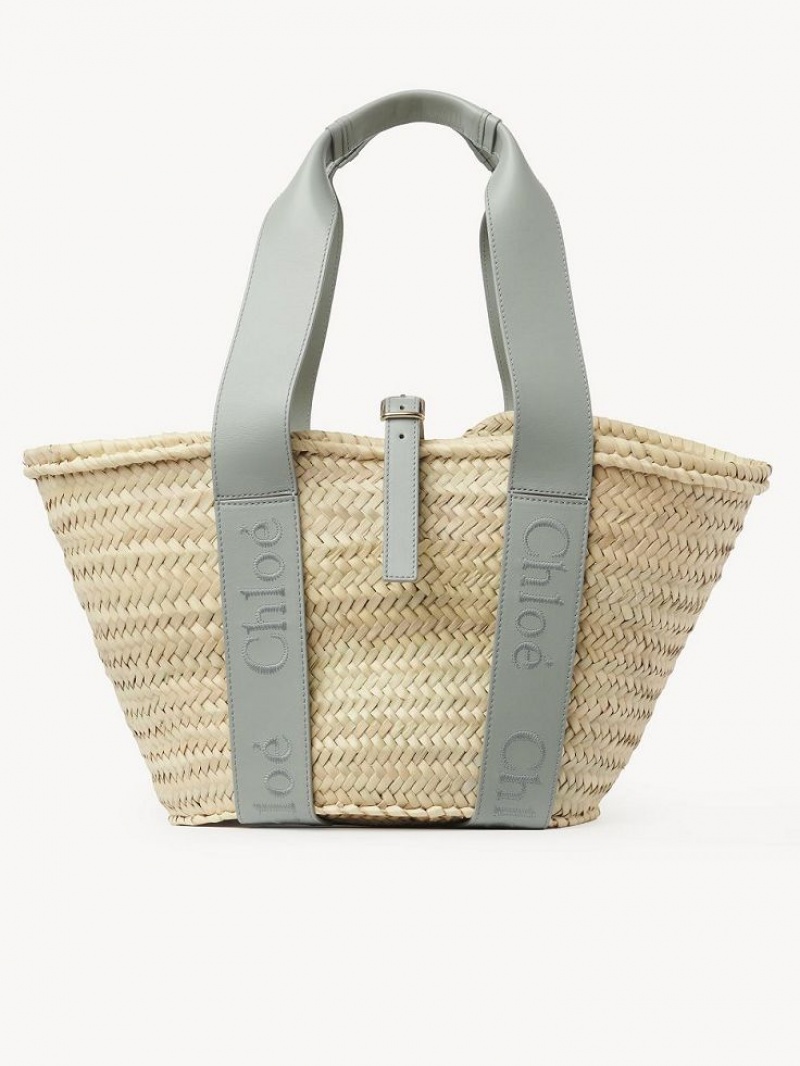 Chloe Sense Medium Basket Muleposer Grøn | CHE-SR13383