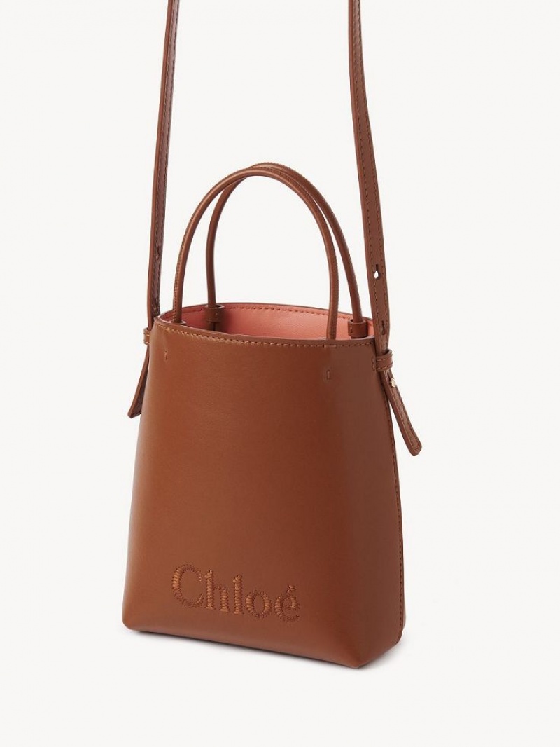 Chloe Sense Micro Skuldertasker Brune | CHE-SR13406