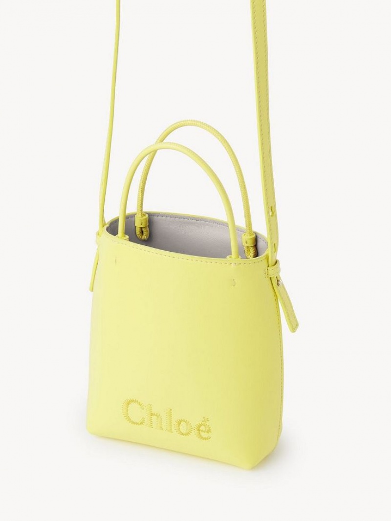 Chloe Sense Micro Skuldertasker Gul | CHE-SR13408