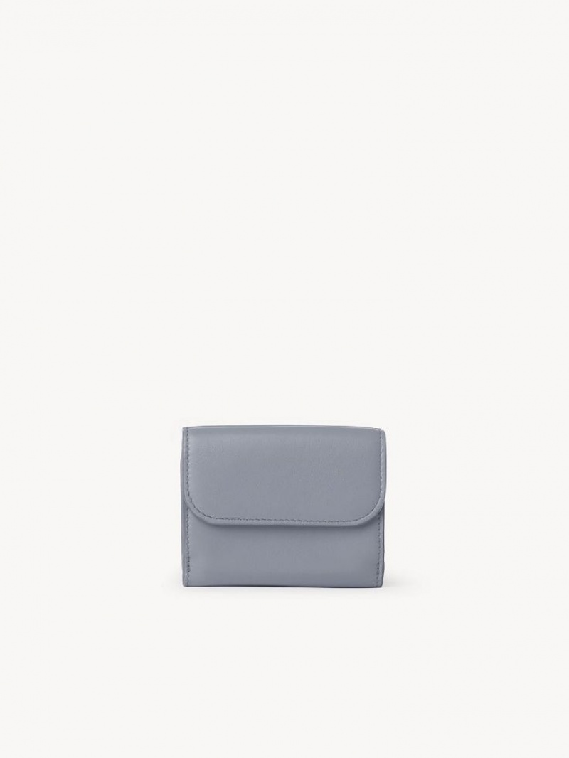 Chloe Sense Mini Tri-fold Lille Pung Blå | CHE-SR14275