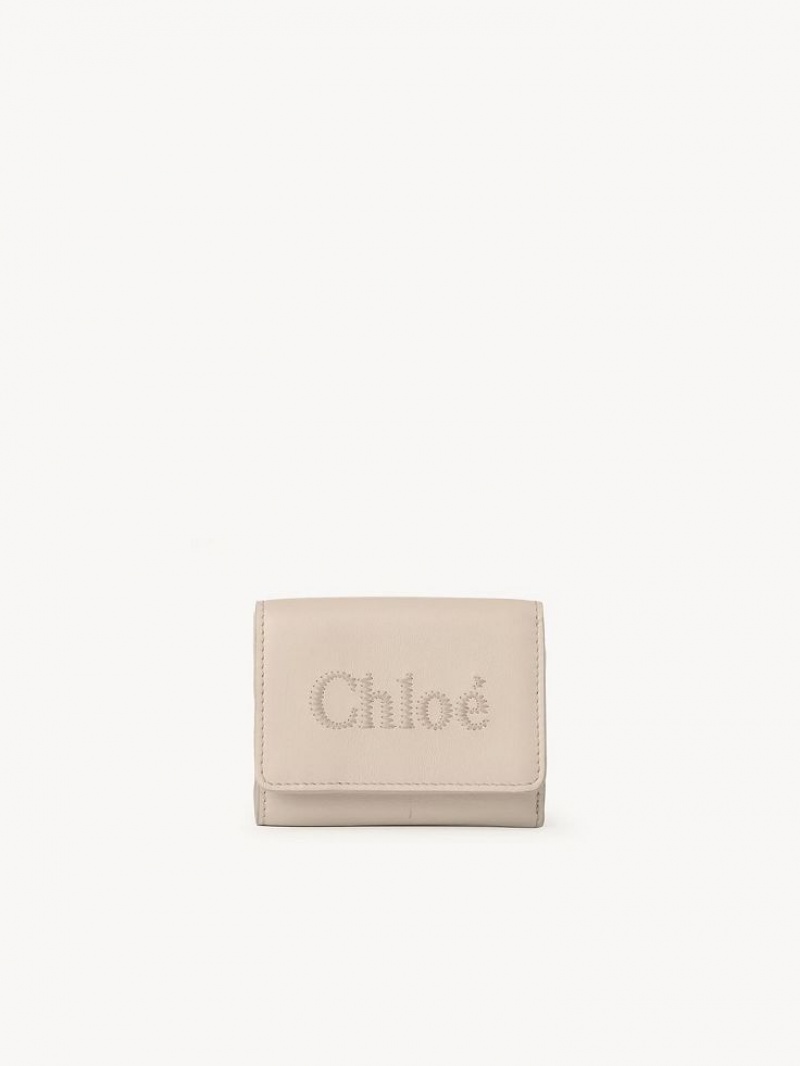 Chloe Sense Mini Tri-fold Lille Pung Lyserød | CHE-SR14274