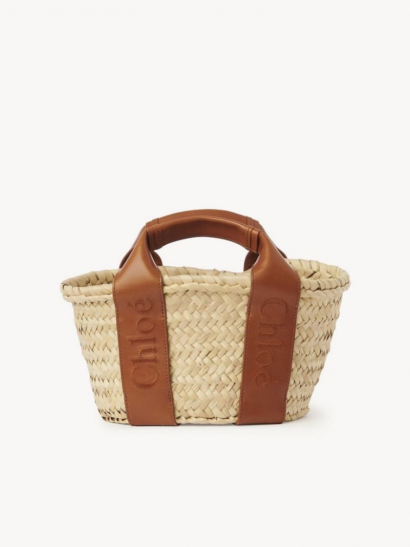 Chloe Sense Small Basket Crossbody Taske Brune | CHE-SR13518