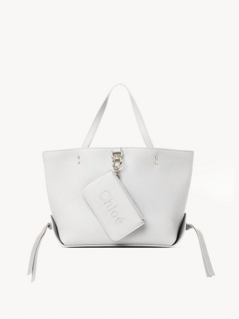 Chloe Sense Small East-west Skuldertasker Hvide | CHE-SR13421