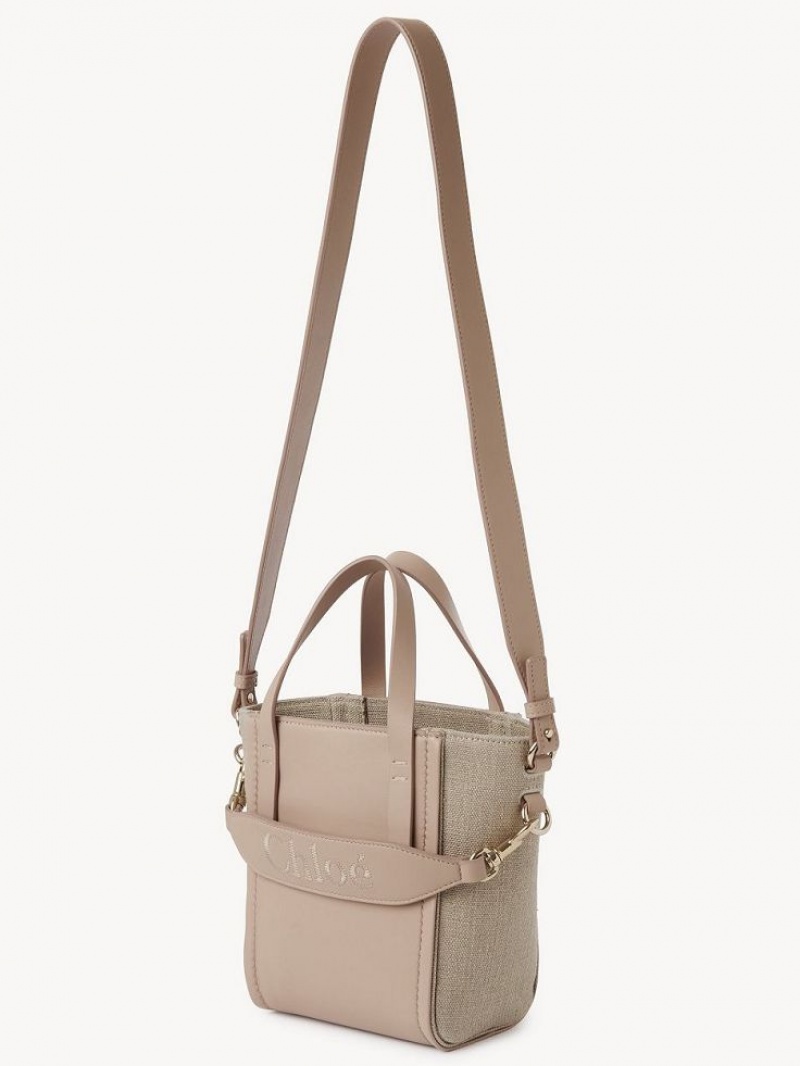 Chloe Sense Small Skuldertasker Beige | CHE-SR13418