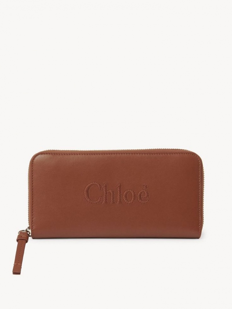 Chloe Sense Zippered Stor Pung Brune | CHE-SR14299