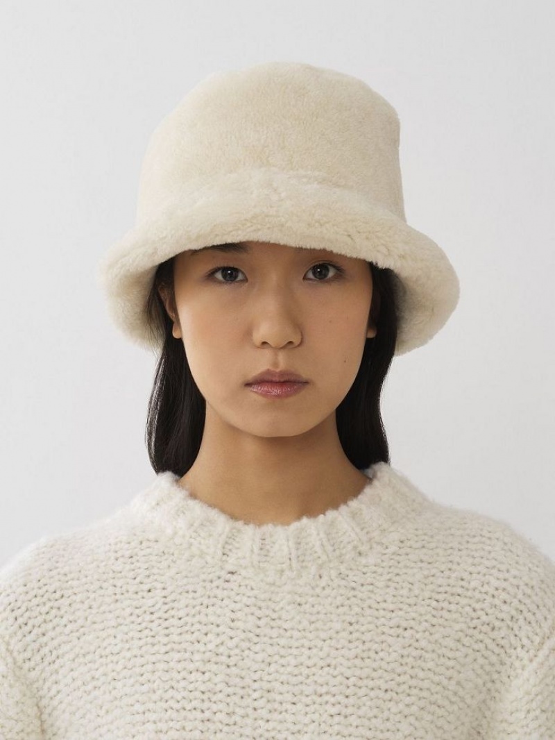 Chloe Shearling Hat Beige | CHE-SR14481