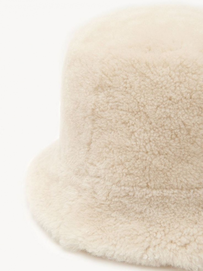 Chloe Shearling Hat Beige | CHE-SR14481