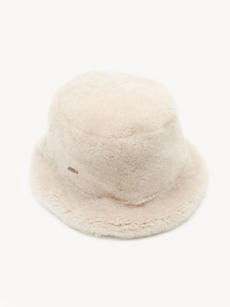 Chloe Shearling Hat Beige | CHE-SR14481