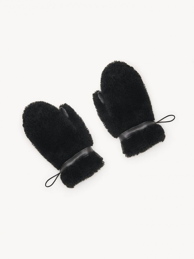 Chloe Shearling Mittens Hat Sort | CHE-SR14483