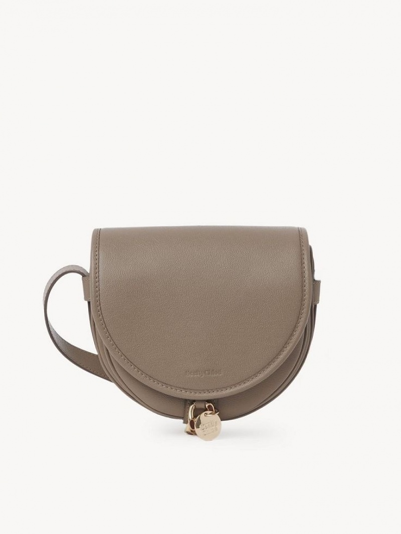 Chloe Small Mara Saddle Skuldertasker Grå | CHE-SR14627