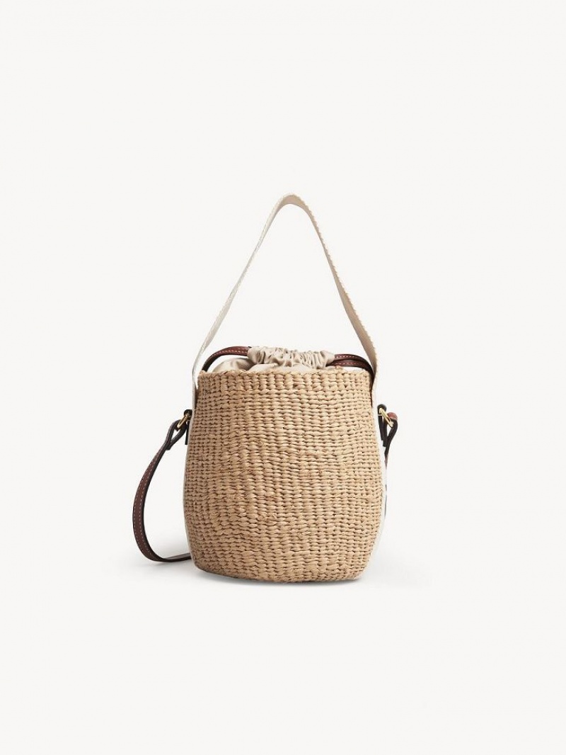 Chloe Small Woody Basket Crossbody Taske Hvide | CHE-SR13609