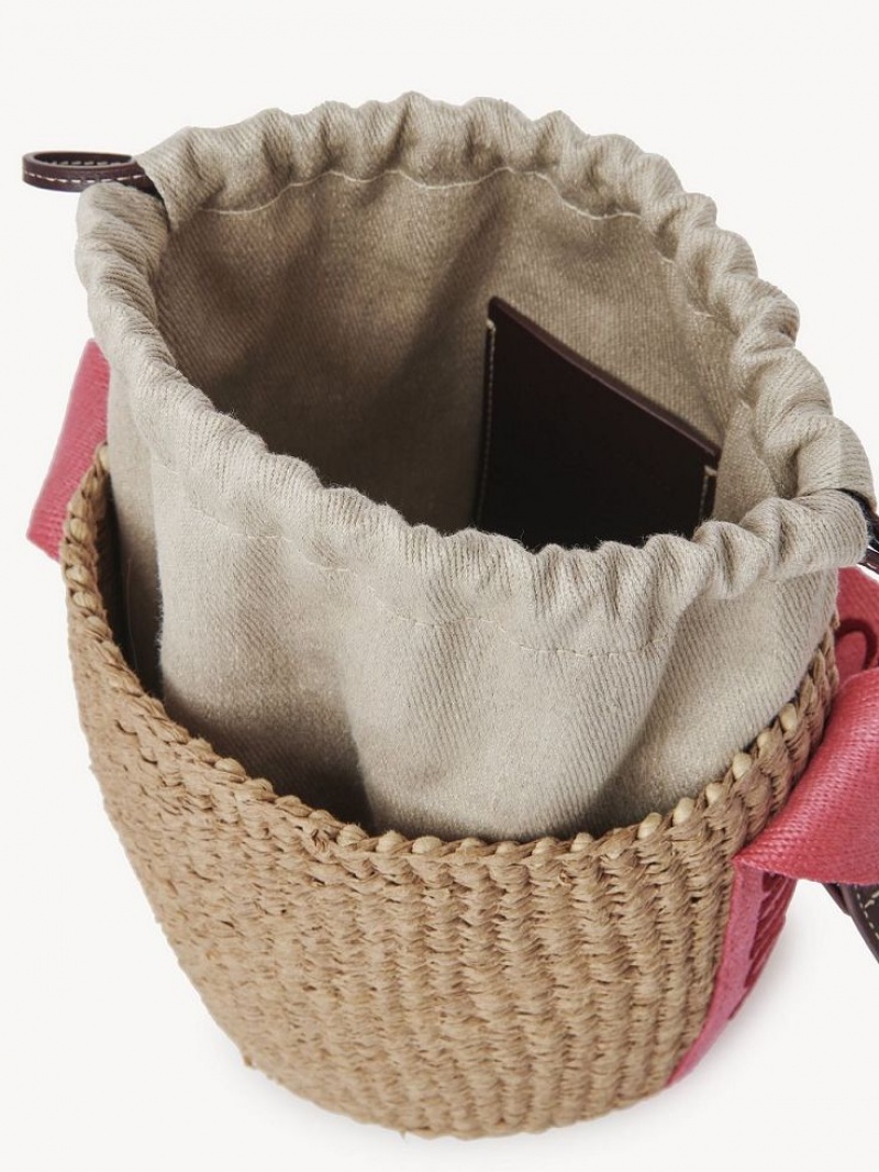 Chloe Small Woody Baskets Lyserød Rød | CHE-SR13652