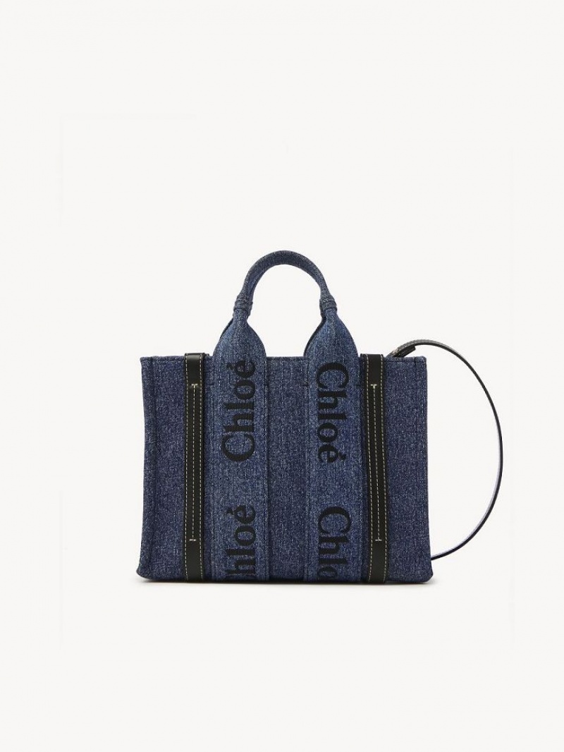 Chloe Small Woody Crossbody Taske Blå | CHE-SR13515