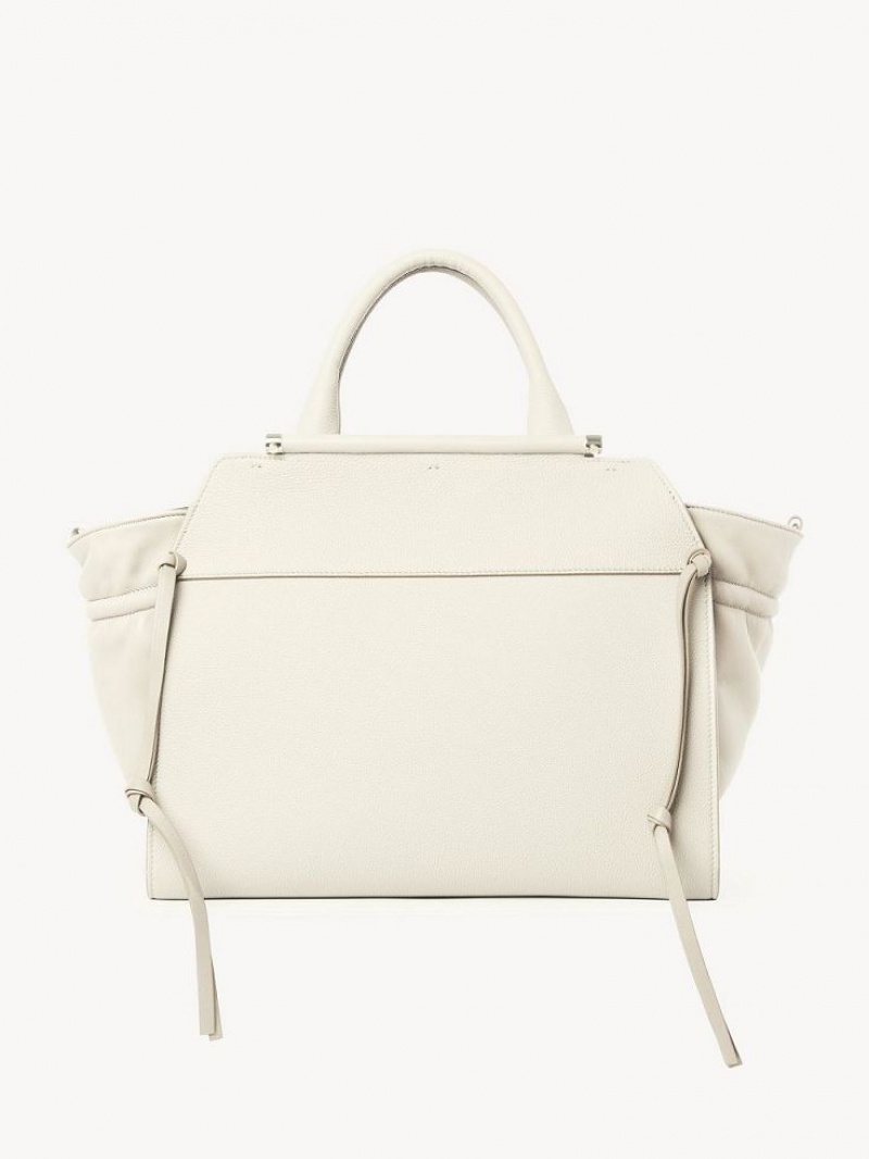 Chloe Steph Medium Double Carry Muleposer Hvide | CHE-SR13371