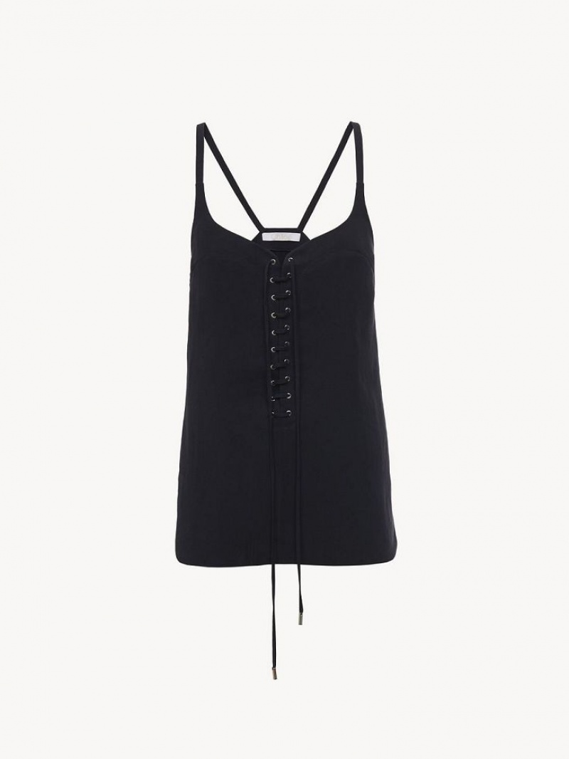 Chloe Tank Toppe Mørkeblå | CHE-SR13885