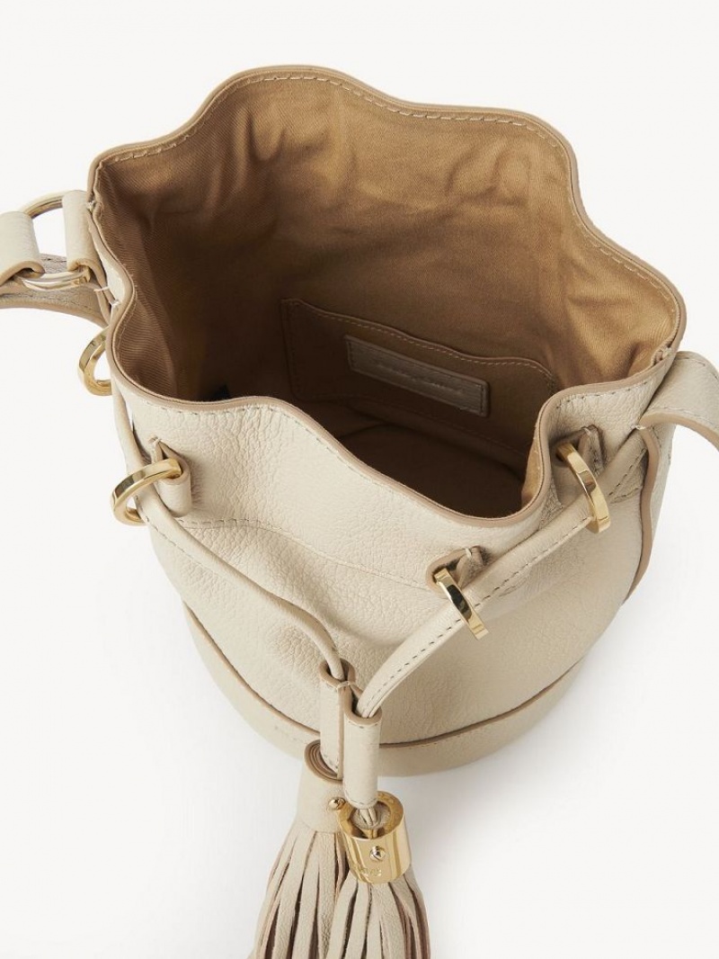 Chloe Vicki Small Bucket Mini Tasker Beige | CHE-SR14749