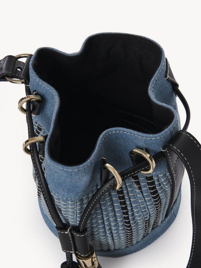 Chloe Vicki Small Bucket Skuldertasker Blå | CHE-SR14642