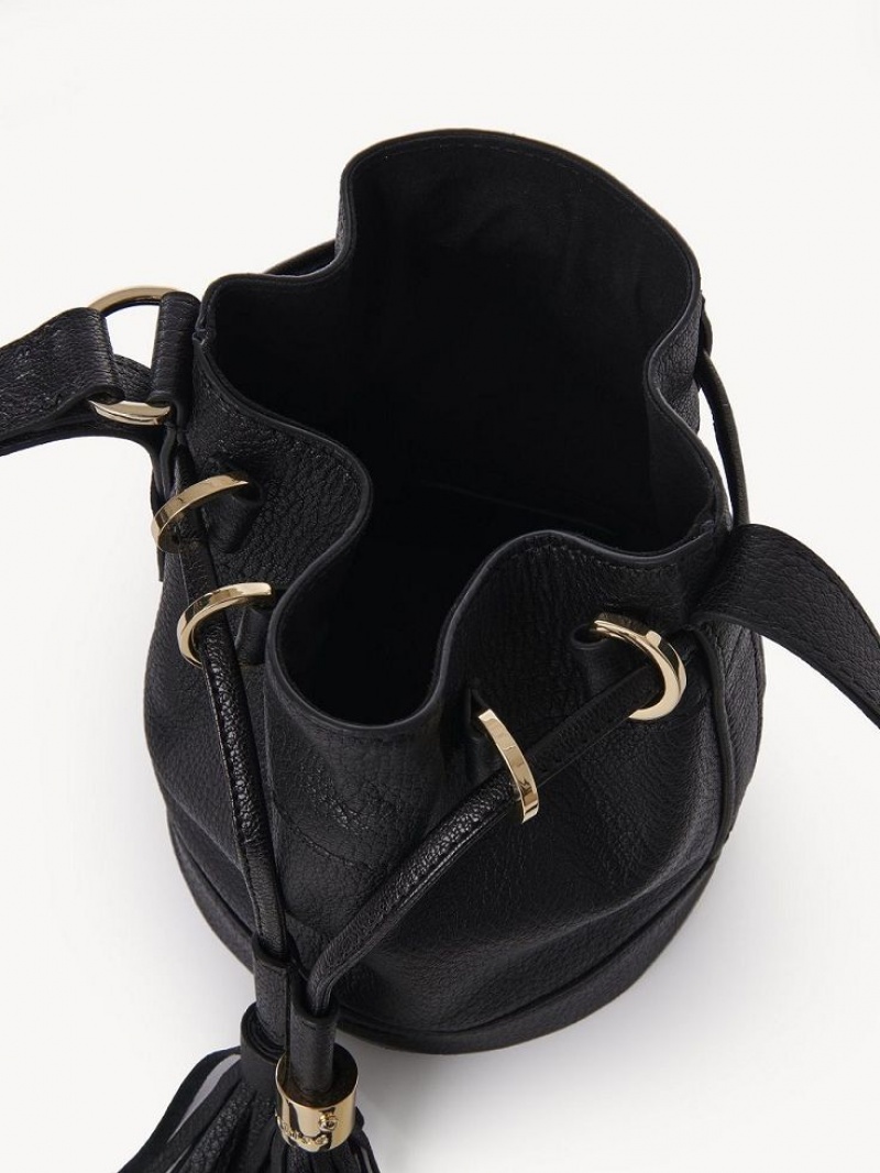 Chloe Vicki Small Bucket Skuldertasker Sort | CHE-SR14644