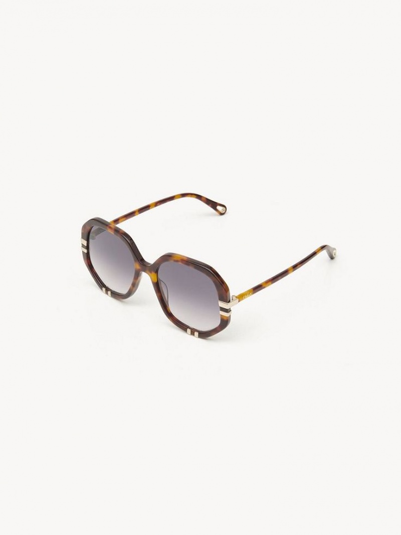 Chloe West Small Solbriller Blå | CHE-SR14517