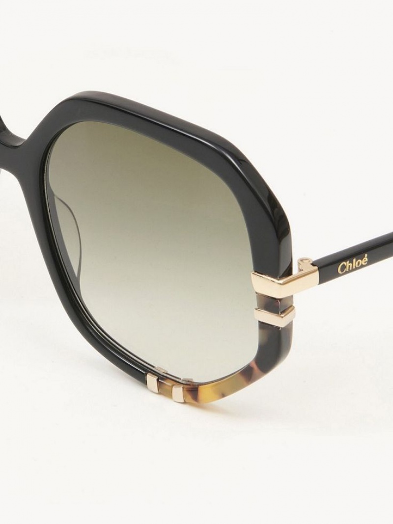 Chloe West Solbriller Sort | CHE-SR14560