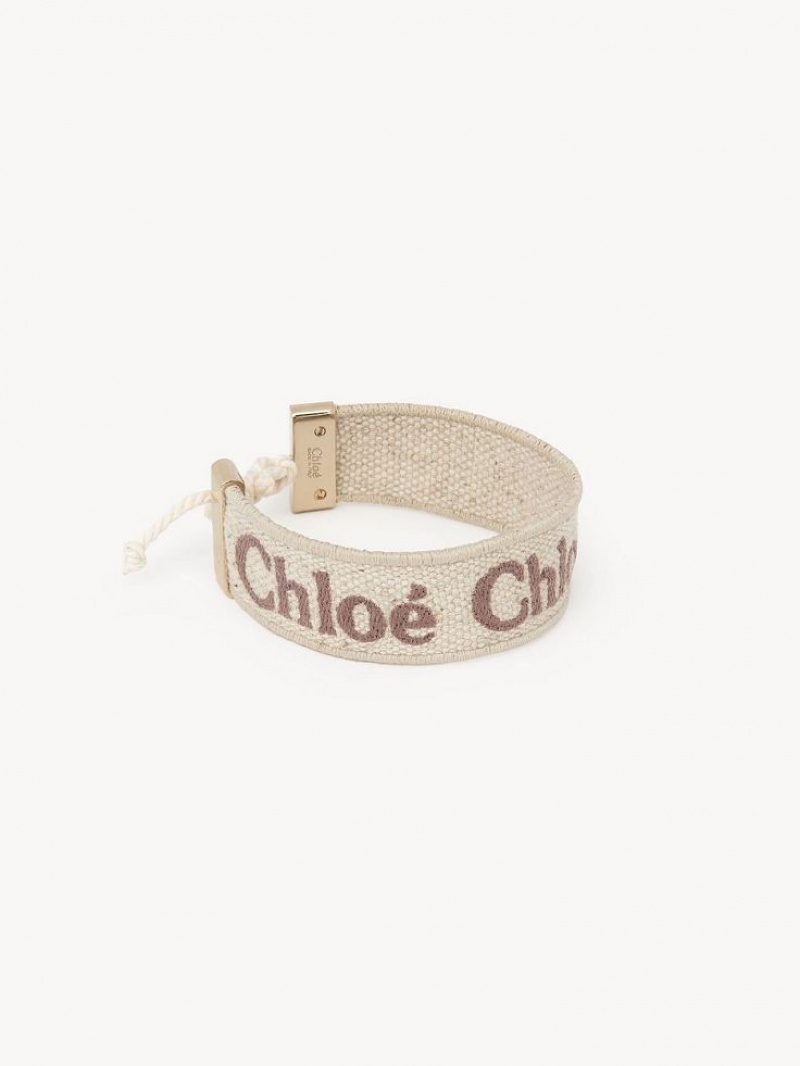 Chloe Woody Armbånd Beige Brune | CHE-SR14446