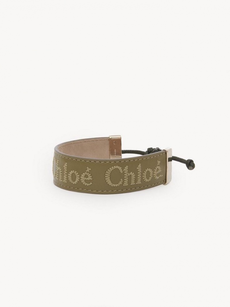 Chloe Woody Armbånd Grøn | CHE-SR14431