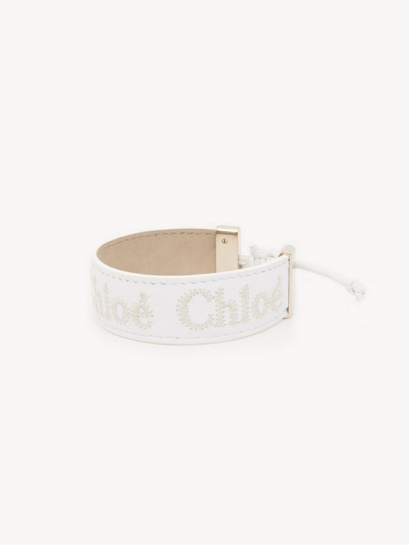 Chloe Woody Armbånd Hvide | CHE-SR14410