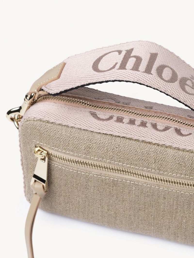 Chloe Woody Belt Crossbody Taske Beige | CHE-SR13606