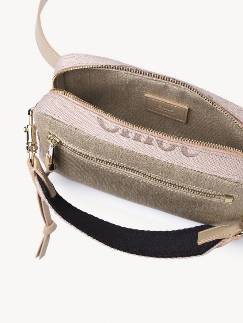 Chloe Woody Belt Crossbody Taske Beige | CHE-SR13606