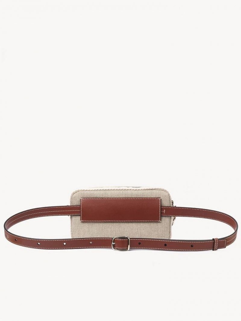 Chloe Woody Belt Crossbody Taske Brune | CHE-SR13607