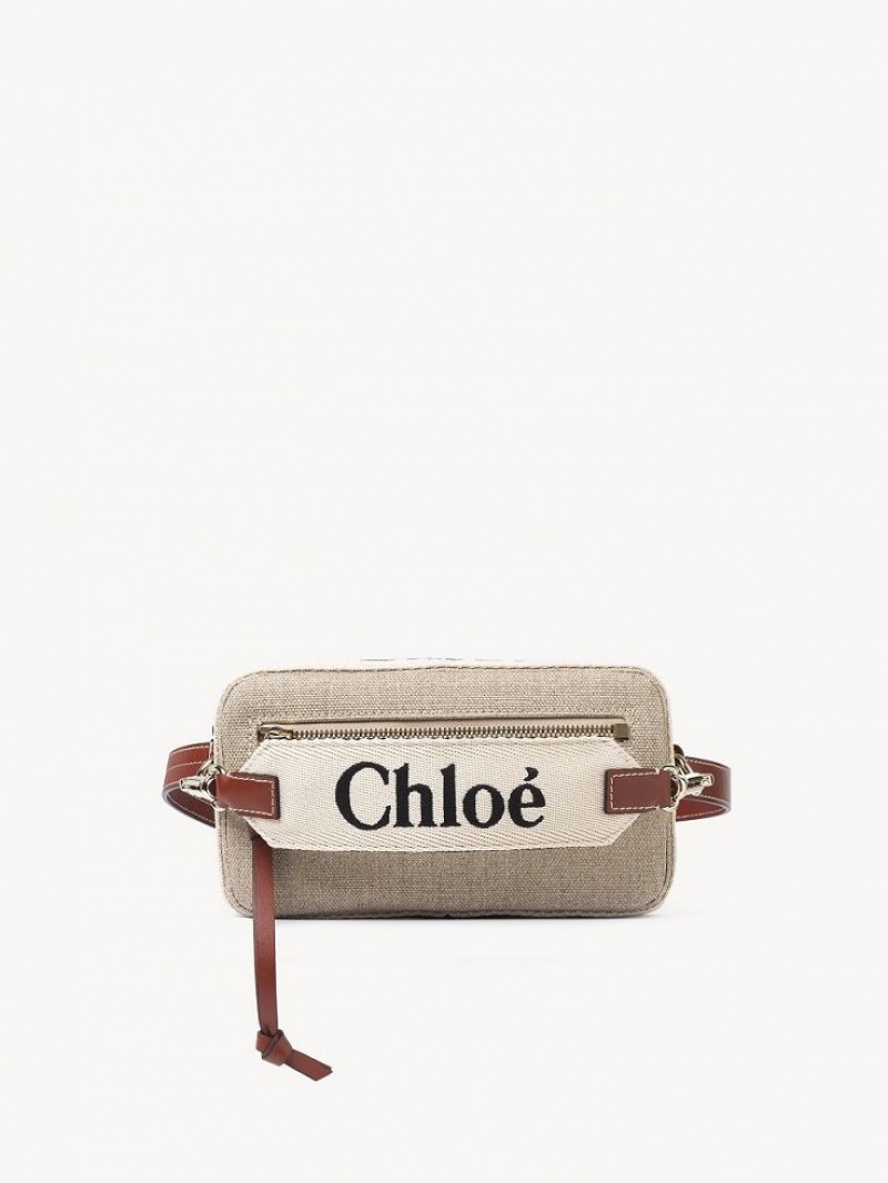 Chloe Woody Belt Crossbody Taske Brune | CHE-SR13607