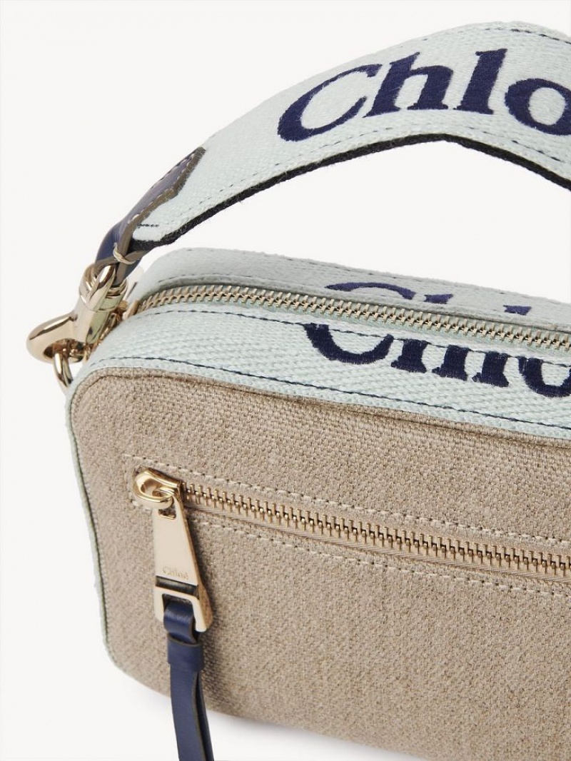 Chloe Woody Belt Crossbody Taske Grøn Blå | CHE-SR13594