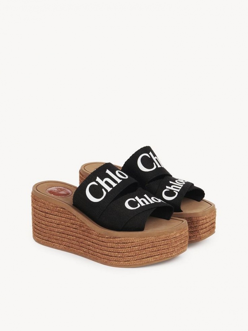 Chloe Woody Espadrillos Sort | CHE-SR14163