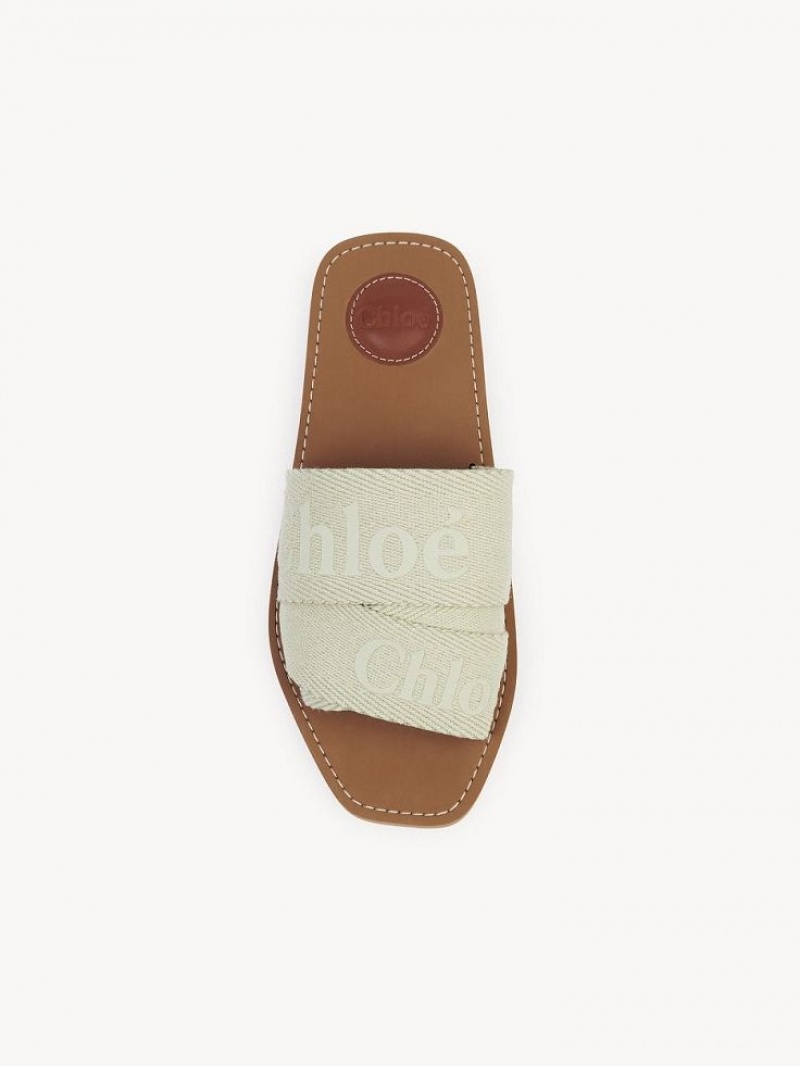 Chloe Woody Flade Mule Grøn | CHE-SR14181