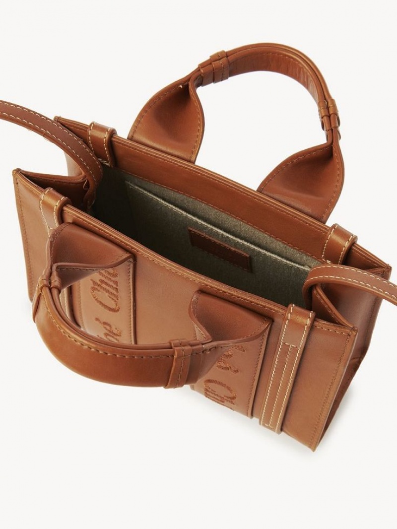 Chloe Woody Tote 1 Mini Tasker Brune | CHE-SR13726