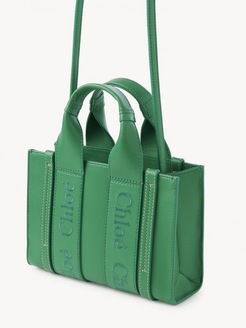 Chloe Woody Tote 1 Mini Tasker Grøn | CHE-SR13698