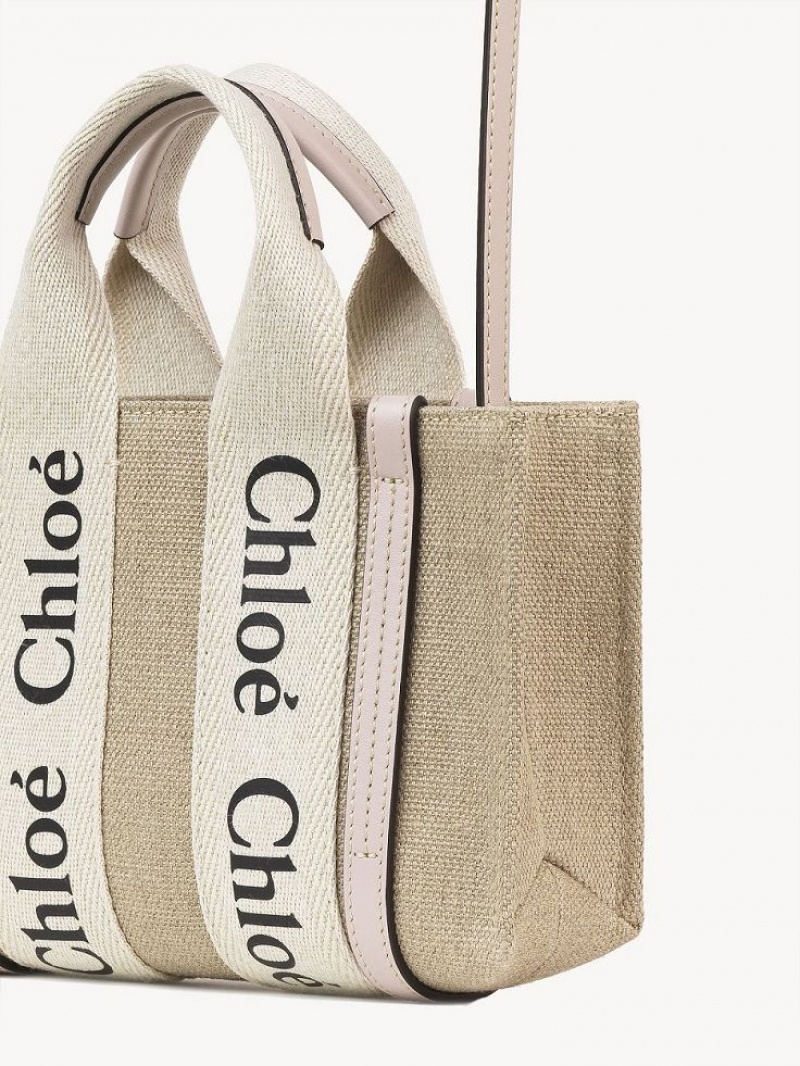 Chloe Woody Tote 3 Mini Tasker Lyserød | CHE-SR13691