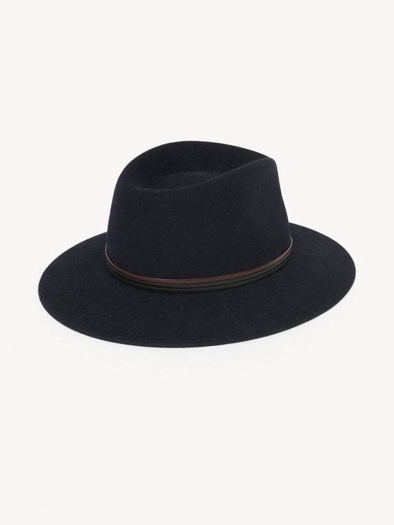 Chloe X Borsalino Steph Hat Mørkeblå | CHE-SR14471