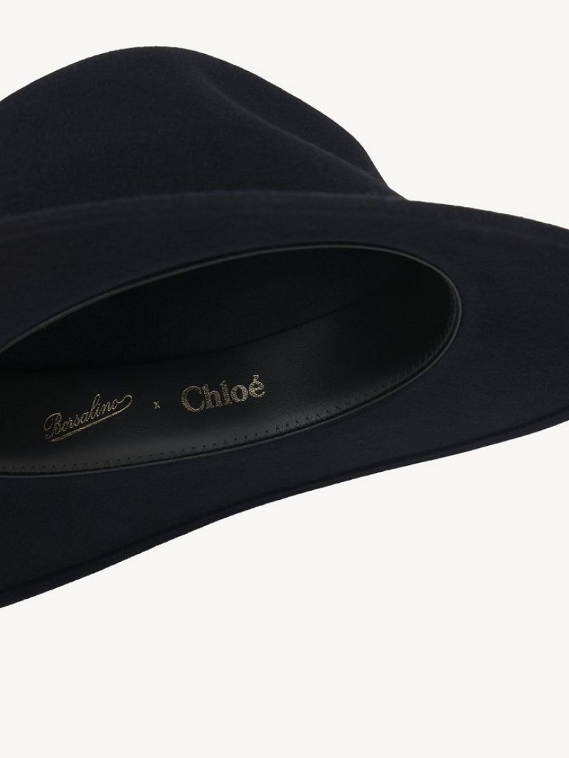 Chloe X Borsalino Steph Hat Mørkeblå | CHE-SR14471