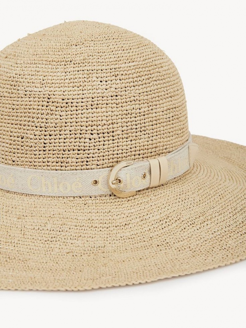 Chloe X Borsalino Woody Hat Beige | CHE-SR14496